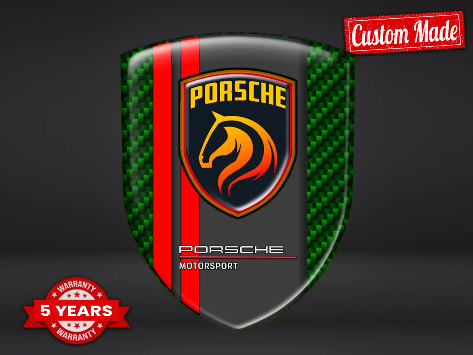 Porsche Domingsticker Universal Hochwertig Professionell